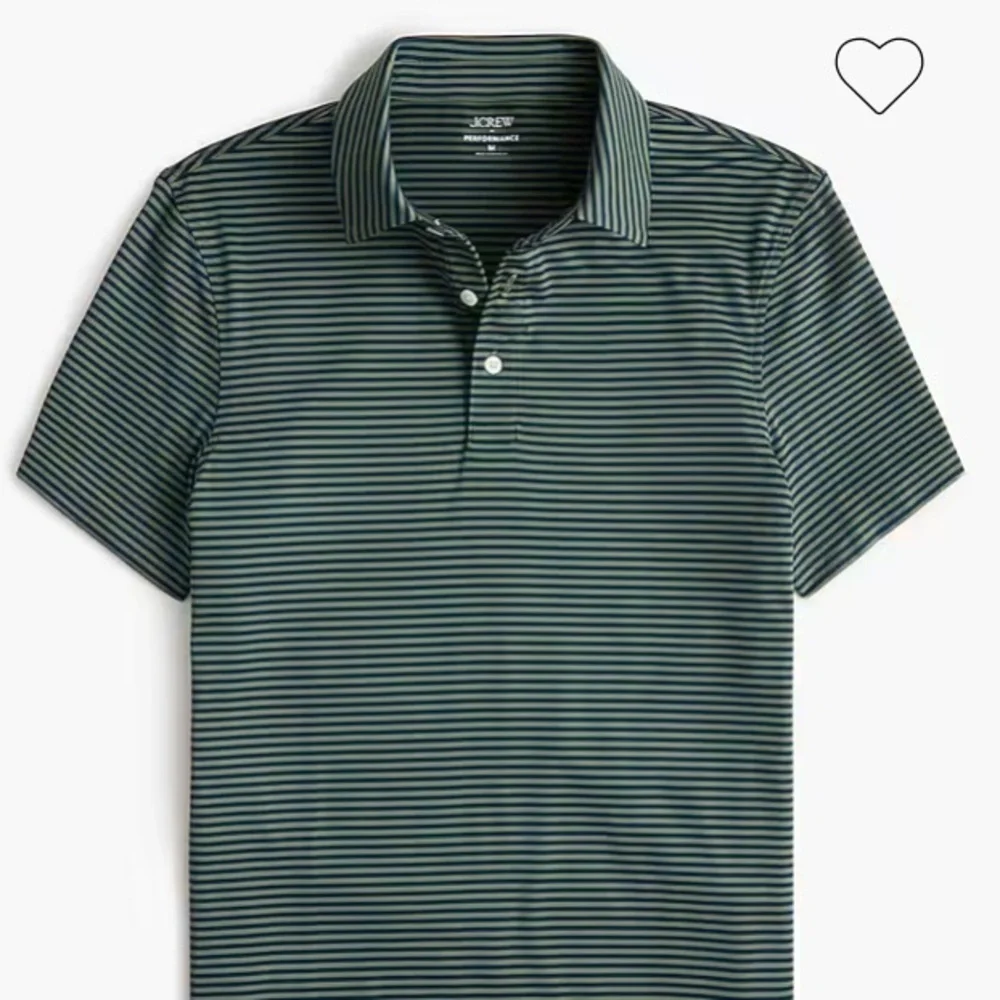 NWOT j crew Striped performance polo shirt nightfall blue